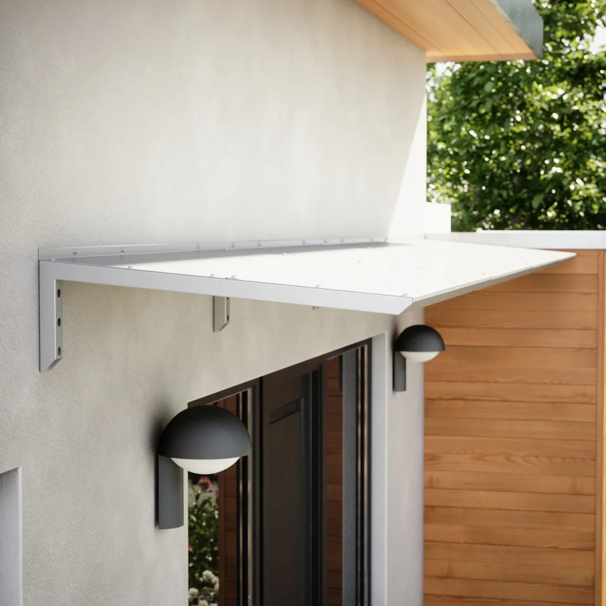 MODERN sisäänkäyntikatto, L400 x D85 x H27,5 cm, harmaa - Image 6